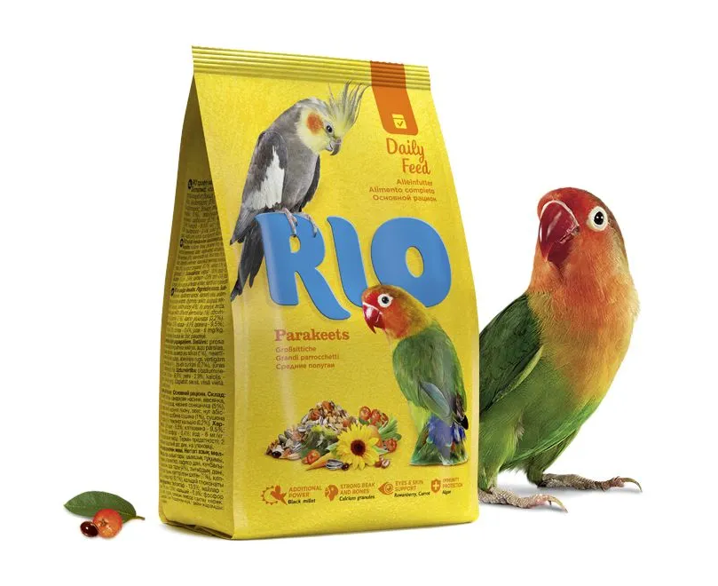 Rio 1кг корм для средних попугаев основной рацион
