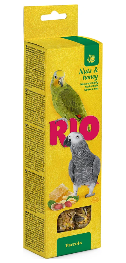 Rio 0,09кг*2шт палочки для попугаев с медом и орехами