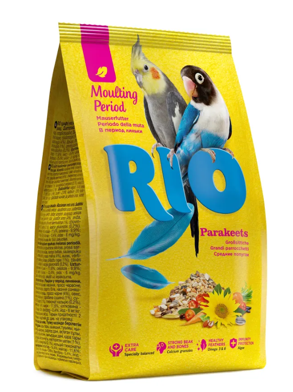 Rio 0,5кг корм для средних попугаев рацион в период линьки ( 2 )